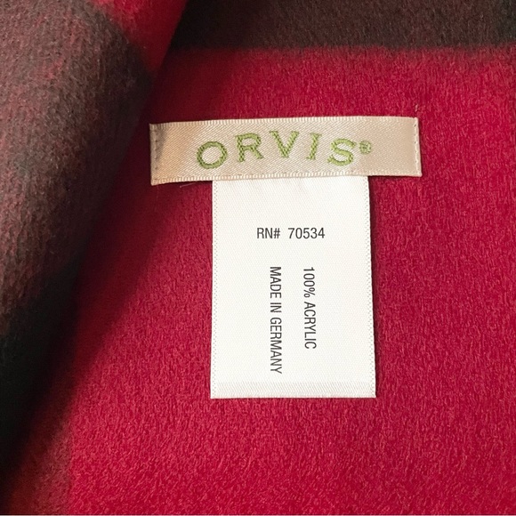 NWOT Orvis Buffalo Check Tartan Scarf - Picture 3 of 3